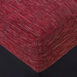 Fredriks Canapé d'angle Dulmen (convertible) - Imitation cuir / Tissu structuré Méridienne à Â  monter gauche ou droite - Noir / Rouge -Canapés Soldes Magasin ecksofa palma mit schlaffunktion kunstleder strukturstoff schwarz rot 1150934