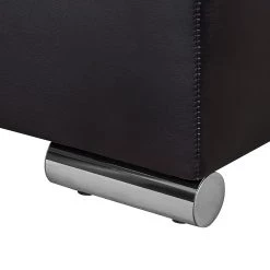 Fredriks Canapé d'angle Dulmen (convertible) - Imitation cuir / Tissu structuré Méridienne à Â  monter gauche ou droite - Noir / Rouge -Canapés Soldes Magasin ecksofa palma mit schlaffunktion kunstleder strukturstoff schwarz rot 1150938