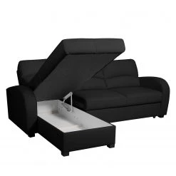 Modoform Canapé d'angle Parilla (convertible) - Noir - Largeur : 229 cm - Méridienne courte à gauche (vue de face) 25 Modoform Canapé d'angle Parilla (convertible) - Noir - Largeur : 229 cm - Méridienne courte à gauche (vue de face) -Canapés Soldes Magasin ecksofa parilla mit schlaffunktion echtleder longchair davorstehend links schwarz 229 cm 4380432