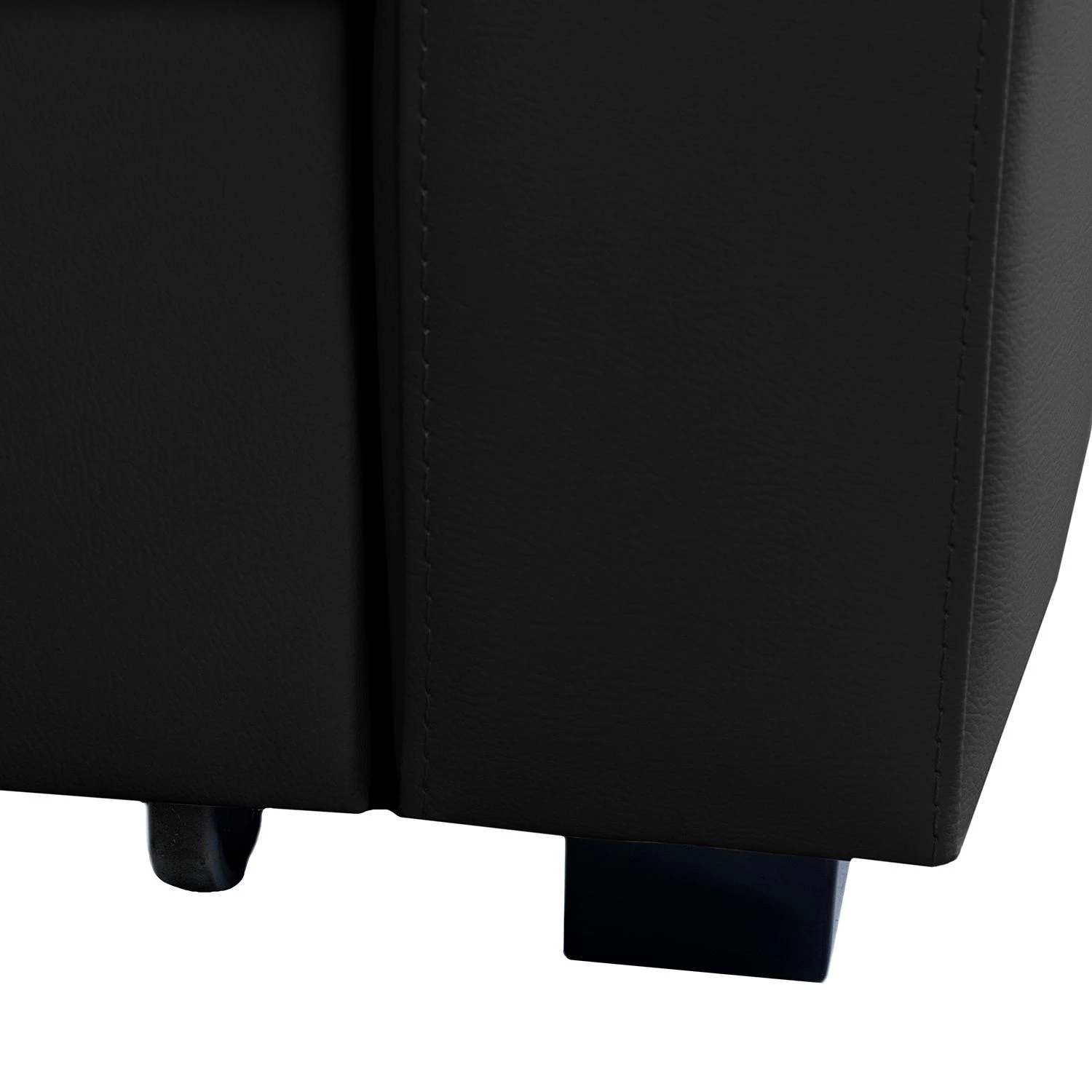 Modoform Canapé d'angle Parilla (convertible) - Noir - Largeur : 229 cm - Méridienne courte à gauche (vue de face) 14 Modoform Canapé d'angle Parilla (convertible) - Noir - Largeur : 229 cm - Méridienne courte à gauche (vue de face) – Image 14