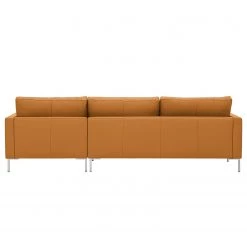 Fredriks Canapé d'angle Portobello Cuir véritable - Cuir véritable Gad : Cognac I - Largeur : 251 cm - Méridienne courte à droite (vue de face) -Canapés Soldes Magasin ecksofa portobello echtleder longchair ottomane davorstehend rechts 251 cm 3795124