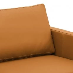 Fredriks Canapé d'angle Portobello Cuir véritable - Cuir véritable Gad : Cognac I - Largeur : 251 cm - Méridienne courte à droite (vue de face) -Canapés Soldes Magasin ecksofa portobello echtleder longchair ottomane davorstehend rechts 251 cm 3795152
