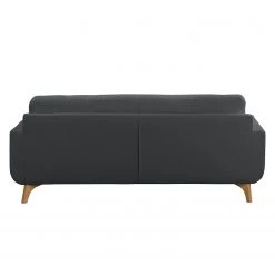 Mørteens Canapé d'angle Postville - Gris - Méridienne courte à gauche (vue de face) -Canapés Soldes Magasin ecksofa postville strukturstoff longchair davorstehend links grau 4890276