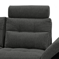 Fredriks Canapé d'angle Puntiro (convertible) - Cuir synthétique Lilo / Tissu structuré Satur: Noit / Anthracite - Méridienne longue à gauche (vue de face) 19 Fredriks Canapé d'angle Puntiro (convertible) - Cuir synthétique Lilo / Tissu structuré Satur: Noit / Anthracite - Méridienne longue à gauche (vue de face) -Canapés Soldes Magasin ecksofa puntiro mit schlaffunktion kunstleder webstoff longchair davorstehend links 4376356