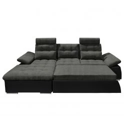 Fredriks Canapé d'angle Puntiro (convertible) - Cuir synthétique Lilo / Tissu structuré Satur: Noit / Anthracite 9 Fredriks Canapé d'angle Puntiro (convertible) - Cuir synthétique Lilo / Tissu structuré Satur: Noit / Anthracite -Canapés Soldes Magasin ecksofa puntiro mit schlaffunktion kunstleder webstoff longchair davorstehend links schwarz anthrazit 4537304