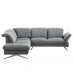 Loftscape Canapé d'angle Radway - Granit - Méridienne longue à gauche (vue de face) -Canapés Soldes Magasin ecksofa radway flachgewebe ottomane davorstehend links granit 4971416