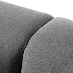 Loftscape Canapé d'angle Radway - Granit - Méridienne longue à gauche (vue de face) -Canapés Soldes Magasin ecksofa radway flachgewebe ottomane davorstehend links granit 4971440