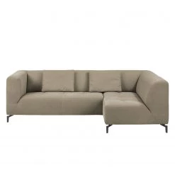 Fredriks Canapé d'angle Rosewood - Beige - Méridienne longue à droite (vue de face) - Sans repose-pieds -Canapés Soldes Magasin ecksofa rosewood webstoff ottomane davorstehend rechts ohne hocker beige 4639224