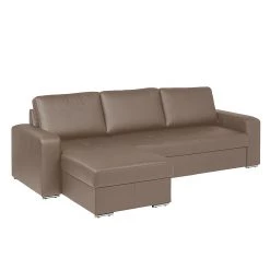 Fredriks Canapé d'angle Rosini I (convertible) - Limon -Canapés Soldes Magasin ecksofa rosini echtleder schlamm longchair links oder rechts montierbar 1332430
