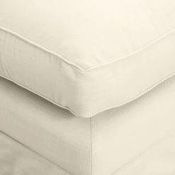 Maison Belfort Canapé d'angle Saltum - Blanc crème - Méridienne courte à gauche (vue de face) -Canapés Soldes Magasin ecksofa saltum webstoff longchair davorstehend rechts cremeweiss 4214040