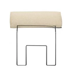 Loftscape Canapé d'angle Sharon - Tissu beige - Méridienne à gauche (vue de face) - 2 appuis-tête -Canapés Soldes Magasin ecksofa sharon webstoff beige ottomane davorstehend links 414073