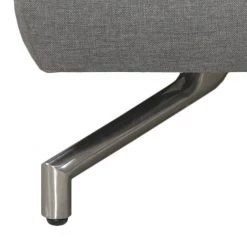 Loftscape Canapé d'angle Sharon - Tissu gris - Méridienne à droite (vue de face) - 2 appuis-tête -Canapés Soldes Magasin ecksofa sharon webstoff grau ottomane davorstehend rechts 414272
