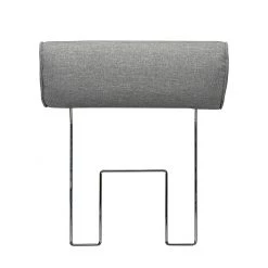 Loftscape Canapé d'angle Sharon - Tissu gris - Méridienne à droite (vue de face) - 2 appuis-tête -Canapés Soldes Magasin ecksofa sharon webstoff grau ottomane davorstehend rechts 414273