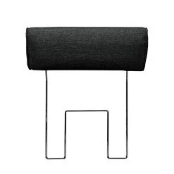 Loftscape Canapé d'angle Sharon - Tissu noir - Méridienne à droite (vue de face) - 2 appuis-tête -Canapés Soldes Magasin ecksofa sharon webstoff schwarz ottomane davorstehend rechts 414107