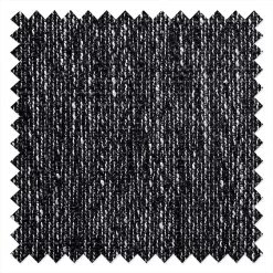 Fredriks Canapé d'angle Sibenik - Méridienne courte à droite (vue de face) - Avec repose-pieds -Canapés Soldes Magasin ecksofa sibenik mit hocker kunstleder schwarz strukturstoff schwarz grau ottomane davorstehend rechts 399276