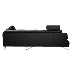 Loftscape Canapé d'angle Silvano - Avec appui-tête -Canapés Soldes Magasin ecksofa silvano echtleder schwarz ottomane davorstehend rechts 444109