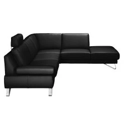 Loftscape Canapé d'angle Silvano - Avec appui-tête -Canapés Soldes Magasin ecksofa silvano echtleder schwarz ottomane davorstehend rechts 444110