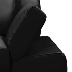 Loftscape Canapé d'angle Silvano - Avec appui-tête -Canapés Soldes Magasin ecksofa silvano echtleder schwarz ottomane davorstehend rechts 444116