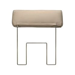 Loftscape Canapé d'angle Silvano - Cuir synthétique taupe - Méridienne à gauche (vue de face) - 1 appui-tête -Canapés Soldes Magasin ecksofa silvano kunstleder taupe ottomane davorstehend links 443792