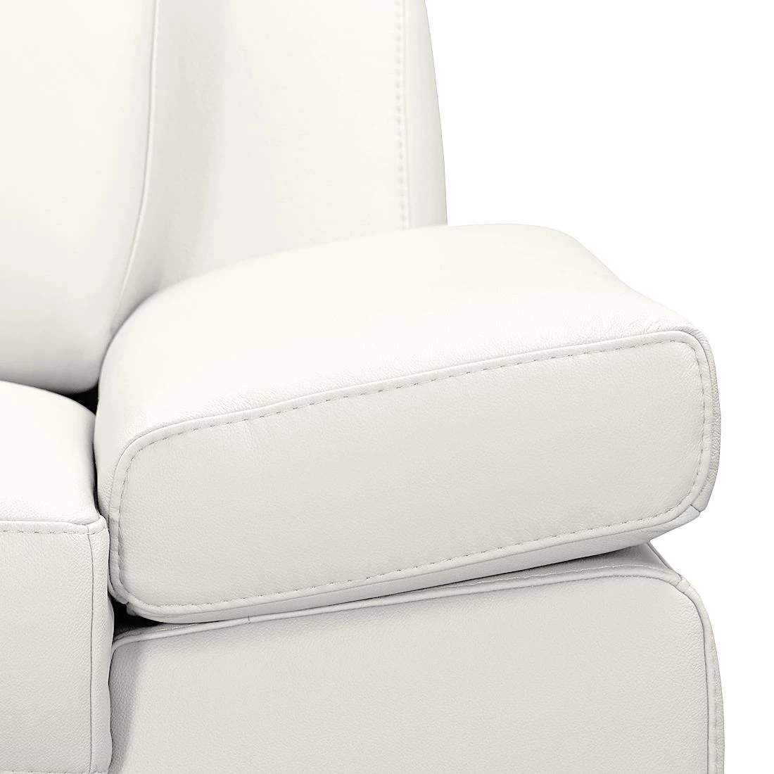 Loftscape Canapé d'angle Silvano - Imitation cuir blanc - Méridienne à droite (vue de face) Sans appui-tête 9 Loftscape Canapé d'angle Silvano - Imitation cuir blanc - Méridienne à droite (vue de face) Sans appui-tête – Image 9