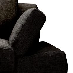 Loftscape Canapé d'angle Silvano - Tissu marron noir - Méridienne à gauche (vue de face) Avec 1 appui-tête -Canapés Soldes Magasin ecksofa silvano webstoff braun schwarz longchair davorstehend links 514189
