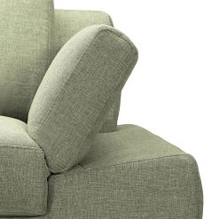 Loftscape Canapé d'angle Silvano - Tissu vert - Méridienne à droite (vue de face) Sans appui-tête -Canapés Soldes Magasin ecksofa silvano webstoff gruen longchair davorstehend rechts 514675
