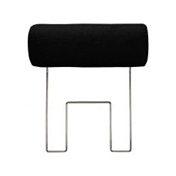 Loftscape Canapé d'angle Silvano - Tissu noir - Méridienne à droite (vue de face) Sans appui-tête -Canapés Soldes Magasin ecksofa silvano webstoff schwarz longchair davorstehend rechts 514701