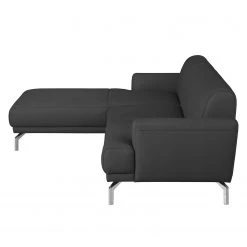 Fredriks Canapé d'angle Sisto II - Anthracite - Méridienne courte à gauche (vue de face) -Canapés Soldes Magasin ecksofa sisto ii echtleder longchair davorstehend links anthrazit 3609129