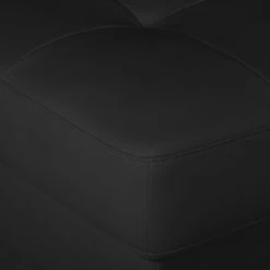 Loftscape Canapé d'angle Tuja - Noir - Méridienne courte à gauche (vue de face) -Canapés Soldes Magasin ecksofa tuja kunstleder longchair ottomane davorstehend links schwarz 1954874