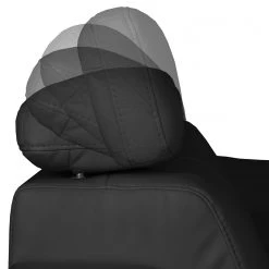 Loftscape Canapé d'angle Tuja - Noir - Méridienne courte à gauche (vue de face) -Canapés Soldes Magasin ecksofa tuja kunstleder longchair ottomane davorstehend links schwarz 1954942