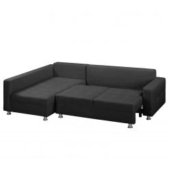 Fredriks Canapé d'angle Upwell (convertible) - Tissu structuré -Canapés Soldes Magasin ecksofa upwell mit schlaffunktion strukturstoff ottomane davorstehend links anthrazit 5050776