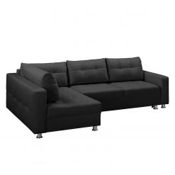 Fredriks Canapé d'angle Upwell (convertible) - Tissu structuré -Canapés Soldes Magasin ecksofa upwell mit schlaffunktion strukturstoff ottomane davorstehend links anthrazit 5050804