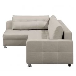 Fredriks Canapé d'angle Upwell (convertible) - Tissu structuré -Canapés Soldes Magasin ecksofa upwell mit schlaffunktion strukturstoff ottomane davorstehend links kies 5050580