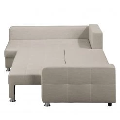 Fredriks Canapé d'angle Upwell (convertible) - Tissu structuré -Canapés Soldes Magasin ecksofa upwell mit schlaffunktion strukturstoff ottomane davorstehend links kies 5050584