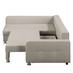 Fredriks Canapé d'angle Upwell (convertible) - Tissu structuré -Canapés Soldes Magasin ecksofa upwell mit schlaffunktion strukturstoff ottomane davorstehend links kies 5050588