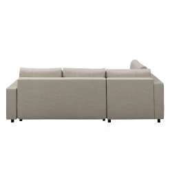 Fredriks Canapé d'angle Upwell (convertible) - Tissu structuré -Canapés Soldes Magasin ecksofa upwell mit schlaffunktion strukturstoff ottomane davorstehend links kies 5050592