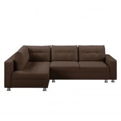 Fredriks Canapé d'angle Upwell (convertible) - Tissu structuré -Canapés Soldes Magasin ecksofa upwell mit schlaffunktion strukturstoff ottomane davorstehend links kokosnuss braun 5050620