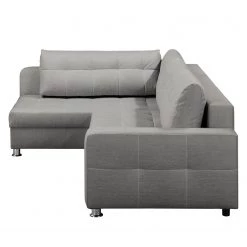 Fredriks Canapé d'angle Upwell (convertible) - Tissu structuré -Canapés Soldes Magasin ecksofa upwell mit schlaffunktion strukturstoff ottomane davorstehend links platin 5050692
