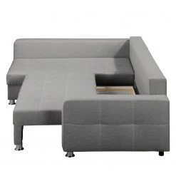 Fredriks Canapé d'angle Upwell (convertible) - Tissu structuré -Canapés Soldes Magasin ecksofa upwell mit schlaffunktion strukturstoff ottomane davorstehend links platin 5050700