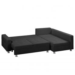 Fredriks Canapé d'angle Upwell (convertible) - Tissu structuré -Canapés Soldes Magasin ecksofa upwell mit schlaffunktion strukturstoff ottomane davorstehend rechts anthrazit 5051024