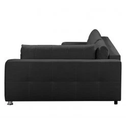Fredriks Canapé d'angle Upwell (convertible) - Tissu structuré -Canapés Soldes Magasin ecksofa upwell mit schlaffunktion strukturstoff ottomane davorstehend rechts anthrazit 5051056