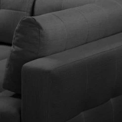 Fredriks Canapé d'angle Upwell (convertible) - Tissu structuré -Canapés Soldes Magasin ecksofa upwell mit schlaffunktion strukturstoff ottomane davorstehend rechts anthrazit 5051068