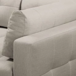 Fredriks Canapé d'angle Upwell (convertible) - Tissu structuré -Canapés Soldes Magasin ecksofa upwell mit schlaffunktion strukturstoff ottomane davorstehend rechts kies 5050880