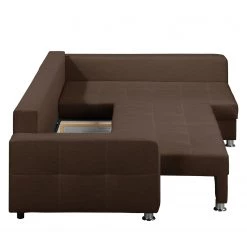 Fredriks Canapé d'angle Upwell (convertible) - Tissu structuré -Canapés Soldes Magasin ecksofa upwell mit schlaffunktion strukturstoff ottomane davorstehend rechts kokosnuss braun 5050928