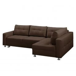 Fredriks Canapé d'angle Upwell (convertible) - Tissu structuré -Canapés Soldes Magasin ecksofa upwell mit schlaffunktion strukturstoff ottomane davorstehend rechts kokosnuss braun 5050940