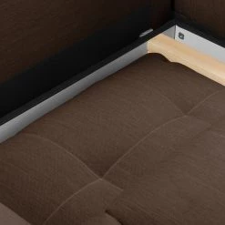 Fredriks Canapé d'angle Upwell (convertible) - Tissu structuré -Canapés Soldes Magasin ecksofa upwell mit schlaffunktion strukturstoff ottomane davorstehend rechts kokosnuss braun 5050952