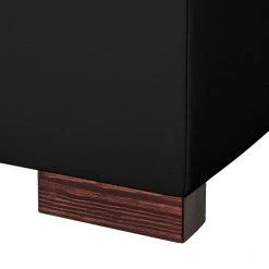 Loftscape Canapé d'angle Venezia - Avec fonction couchage - Cuir véritable - Méridienne montable à gauche et à droite - Noir -Canapés Soldes Magasin ecksofa venezia mit schlaffunktion echtleder schwarz longchair davorstehend links 287605