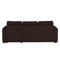Loftscape Canapé d'angle Venezia - Avec fonction couchage - Imitation cuir - Méridienne montable à gauche et à droite - Marron -Canapés Soldes Magasin ecksofa venezia mit schlaffunktion kunstleder braun 253323