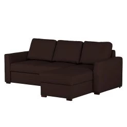 Loftscape Canapé d'angle Venezia - Avec fonction couchage - Imitation cuir - Méridienne montable à gauche et à droite - Marron -Canapés Soldes Magasin ecksofa venezia mit schlaffunktion kunstleder braun 253325