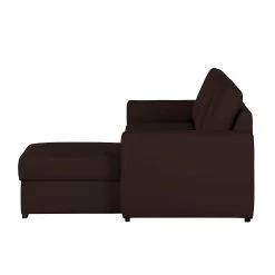 Loftscape Canapé d'angle Venezia - Avec fonction couchage - Imitation cuir - Méridienne montable à gauche et à droite - Marron -Canapés Soldes Magasin ecksofa venezia mit schlaffunktion kunstleder braun 253326